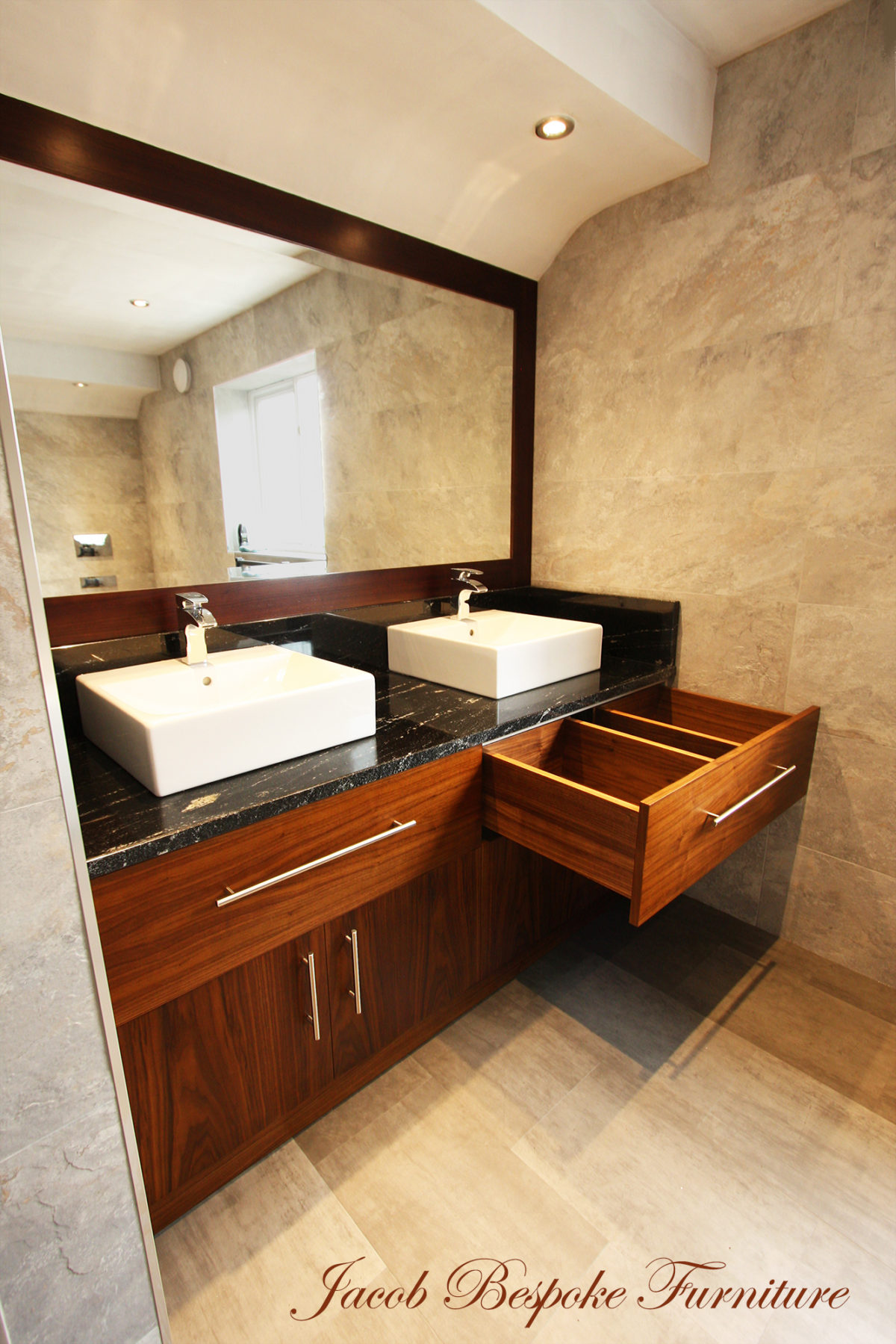 Bespoke Walnut Bathroom Cabinet 1200x1799 